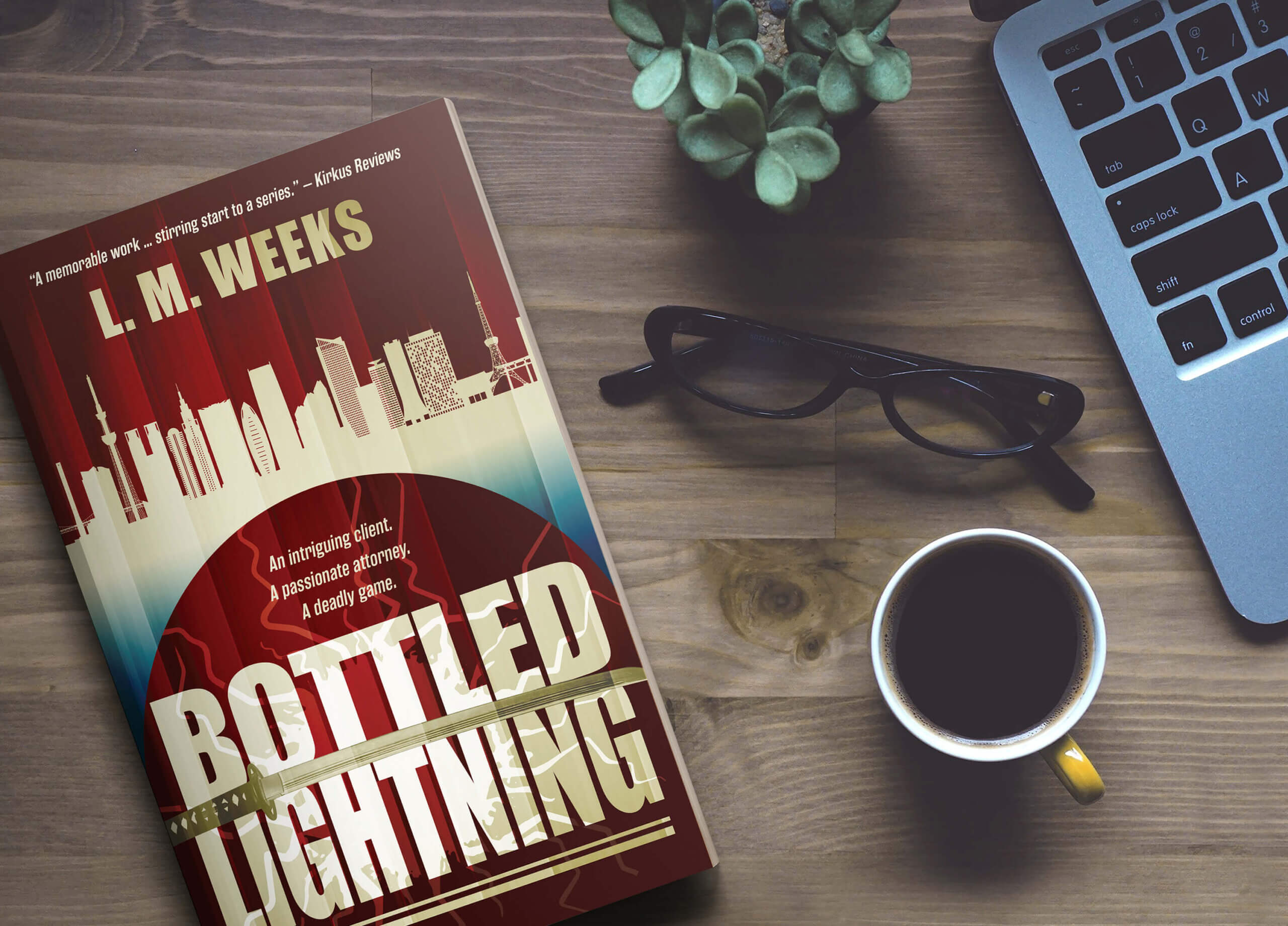 BottledLightning-3D-Desk-Glasses-Coffee-HighRes Author Leigh Seippel: Stories Cast Across Time